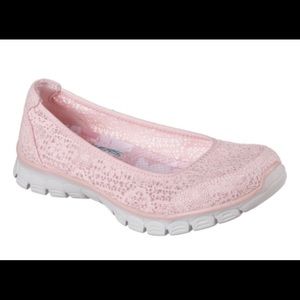 Skechers Memory Foam Crochet Lace Shoes